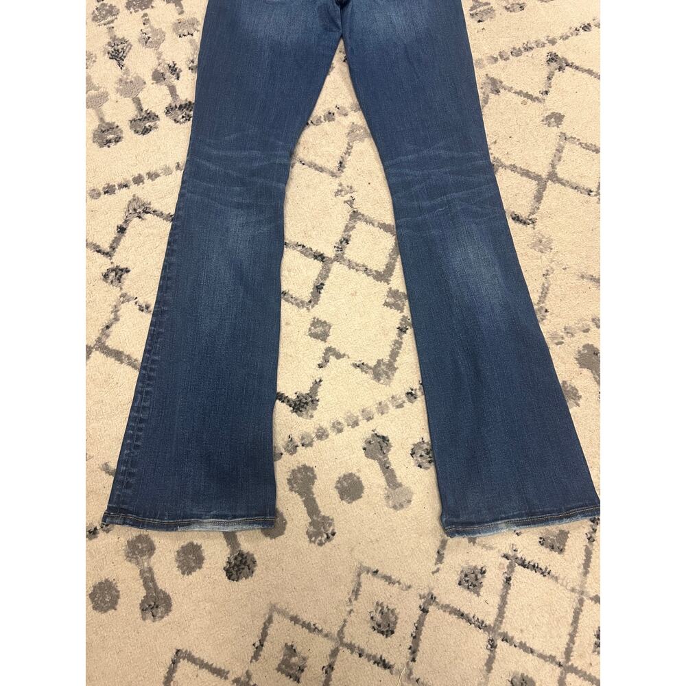 American Eagle Women's Jeans Flare Leg Low Rise Size 4 Long 4L - Picture 7 of 12
